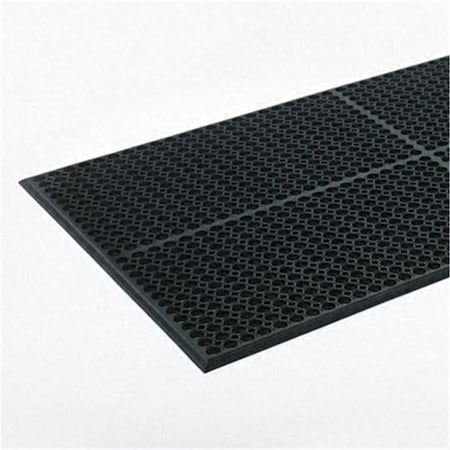 H2H Safewalk-Light Heavy-Duty Antifatigue Mat- Rubber- 36 x 60- Black H22524140